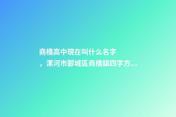 商橋高中現在叫什么名字，漯河市郾城區商橋鎮四字方針抓好村級后備干部培育-第1張-觀點-玄機派